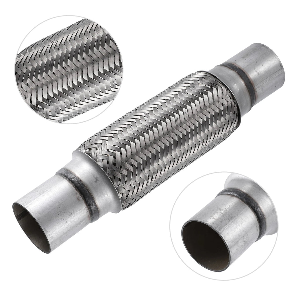 2" Exhaust Flex Pipe with Extension for Universal Applications