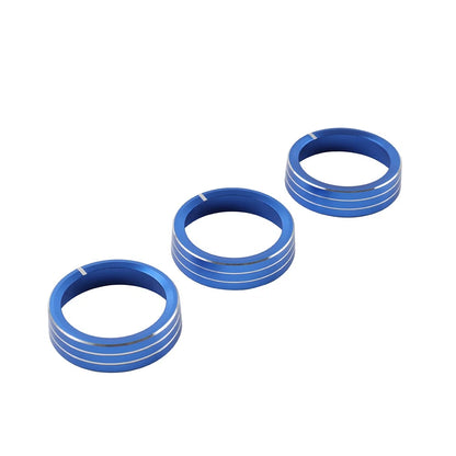 3X Blue AC Switch Control Knob Ring for Kia Cerato K3 Forte (2017–2018)