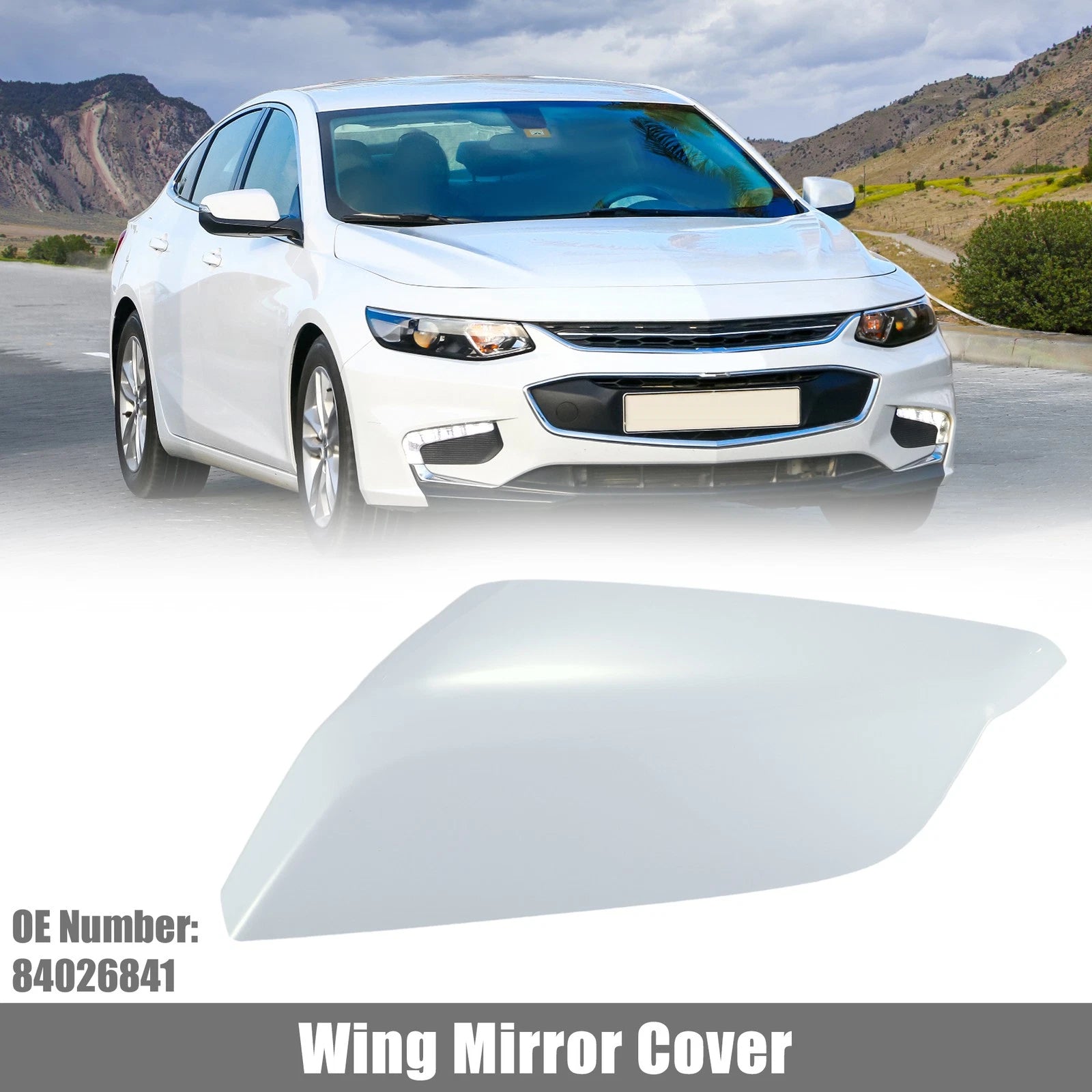 Left Side Mirror Cover Replacement for Chevy Malibu (2012–2015)
