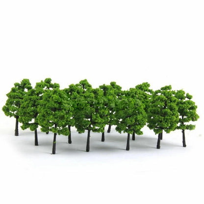 Set of 20 Mixed Model Trees for Train Railroad Diorama Landscape