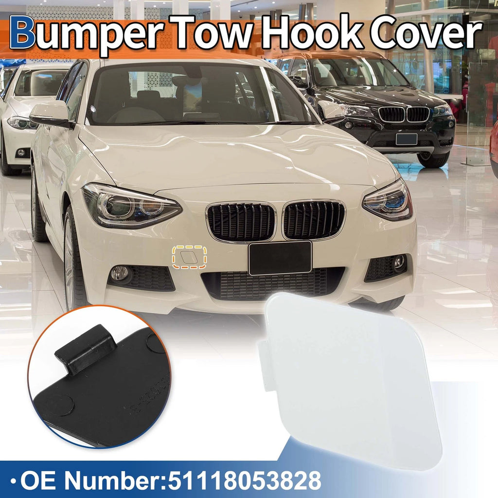 Front Tow Hook Cover Replacement for BMW 114i F20 (2012–2014) Pure White