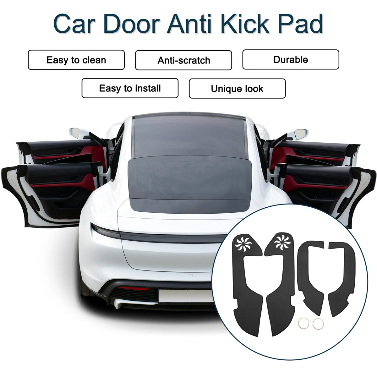 Car Door Anti Kick Pad Protector for Lexus ES ES350 ES300h ES250 (2021–2024)