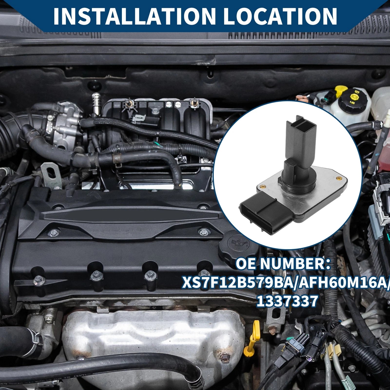 Mass Air Flow Sensor No.XS7F12B579B for Ford Explorer (2010–2015)