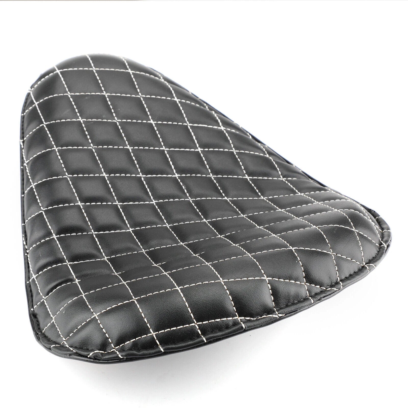 Plaid Leather Solo Driver Seat 12" for Honda Chopper Bobber