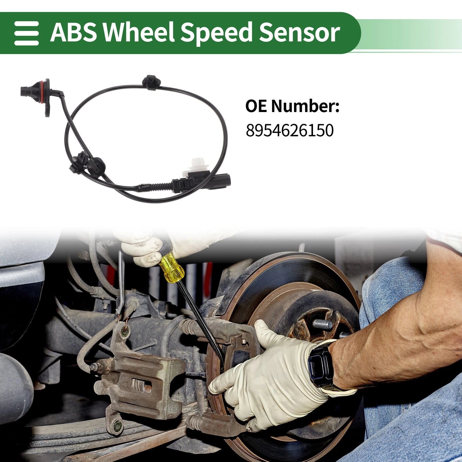 ABS Wheel Speed Sensor Rear Left Replacement for Toyota Hiace (2014–2014)