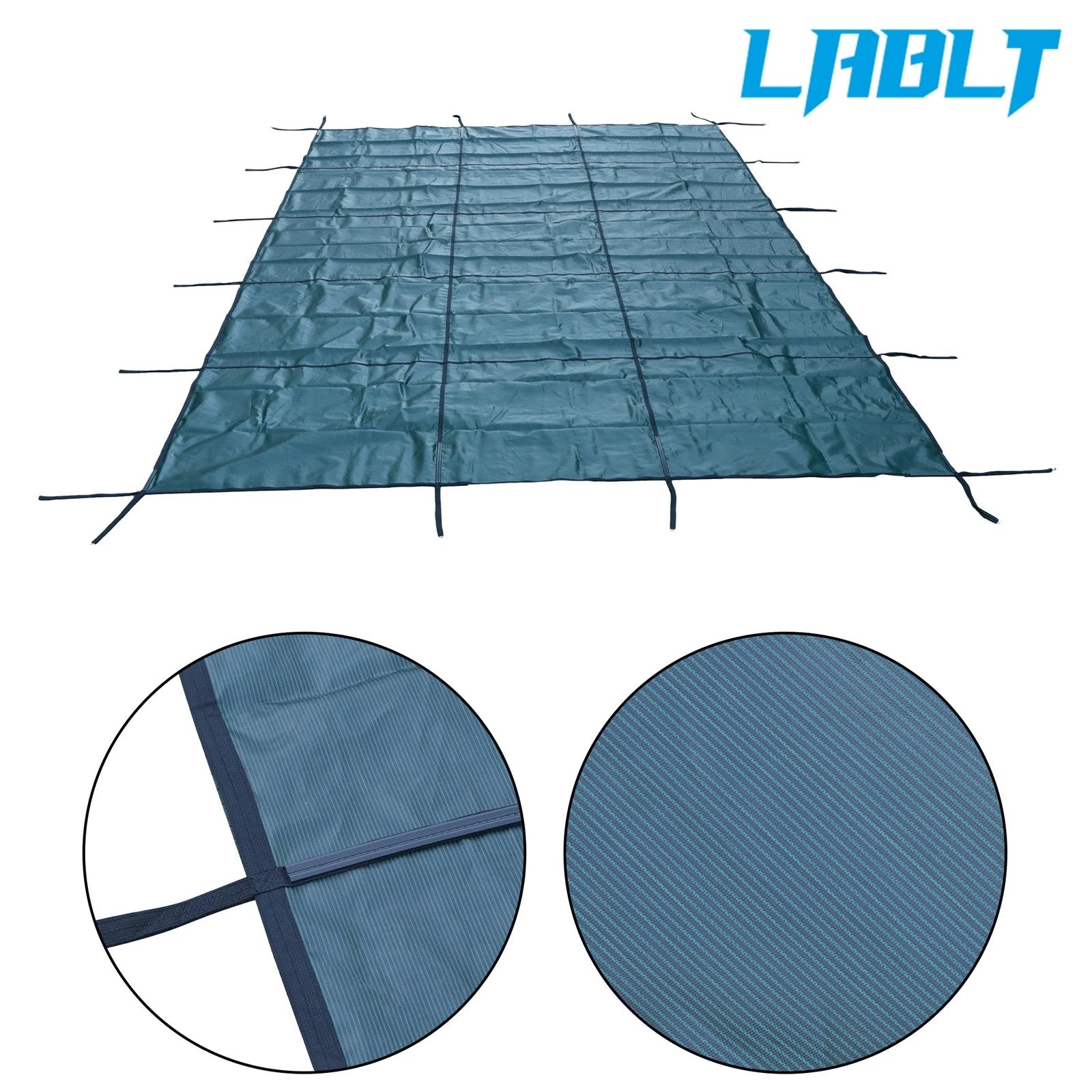 LABLT Winter Safety Cover for Inground Rectangle Pool 18'x36' Green