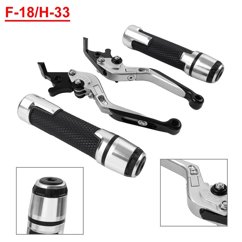 Folding Clutch & Brake Lever Set for Honda CB1100 (2013–2020) Silver