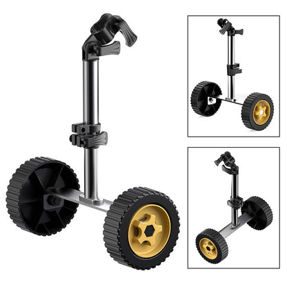 Lawn Mower Support Wheel Attachment for Enhanced Maneuverability