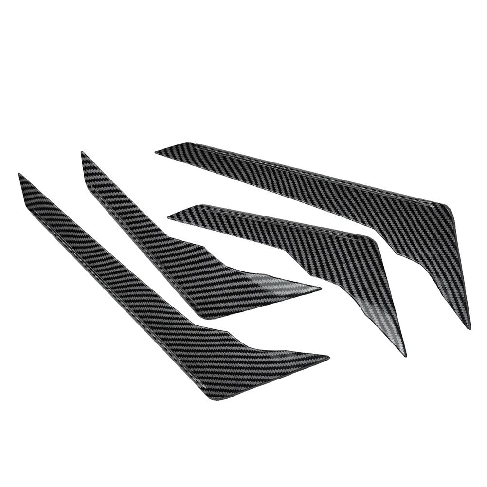 Carbon Fiber Pattern Front Bumper Side Spoiler Trim for Audi Q5 (2021–2024)