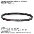 Drive Belt 23100-KM1-671 for Honda CH250 Elite CN250 Helix Spazio (1985–2007)