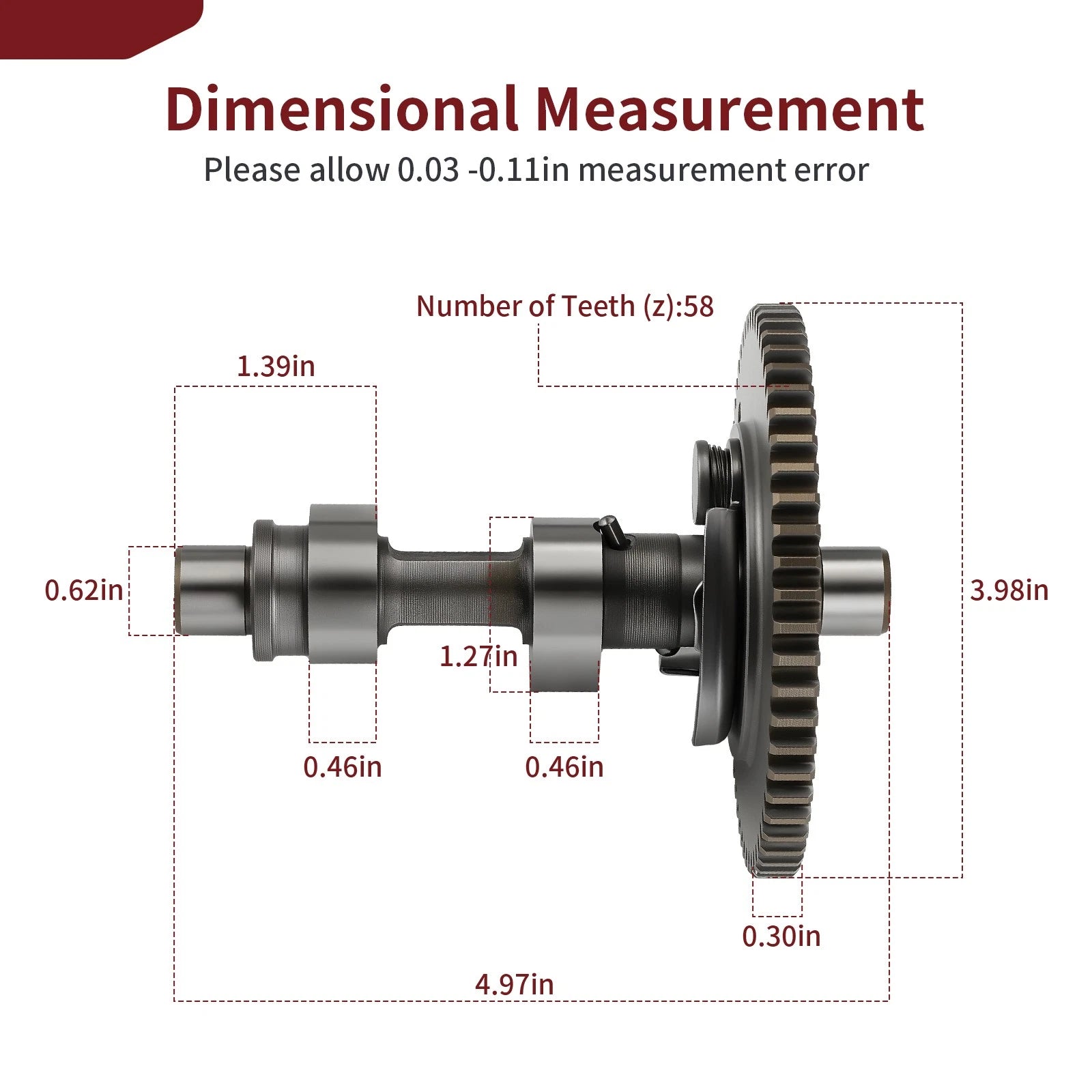Camshaft for Yamaha G21 G22 G23 G27 G28 (2000–2023) JR7-12170-00-00