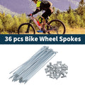 Bicycle Spokes Nipple Set 13G 131mm Steel Galvanized Universal (Universal)