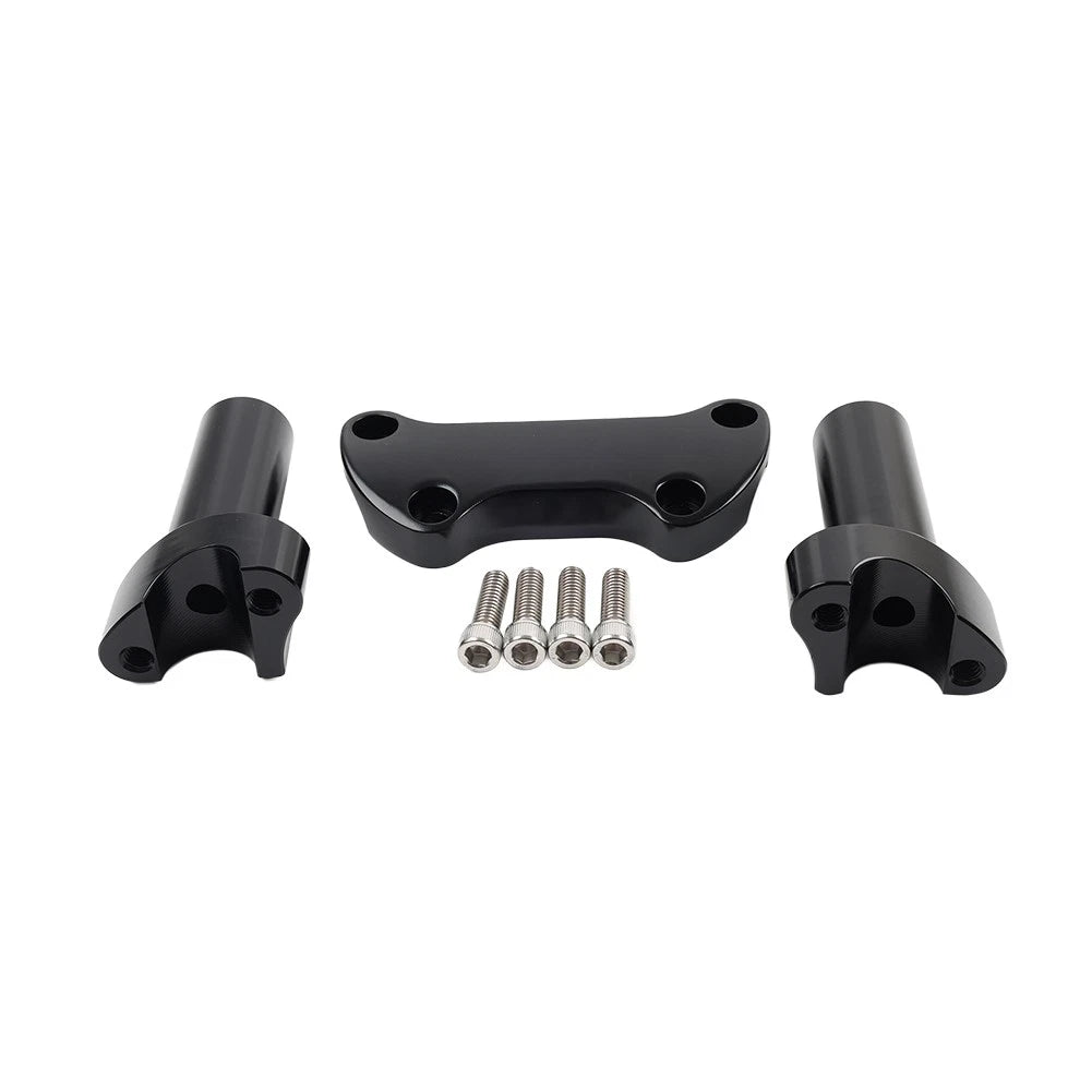 3.5" Straight Handlebar Riser & Top Clamp for Harley Dyna Road Glide