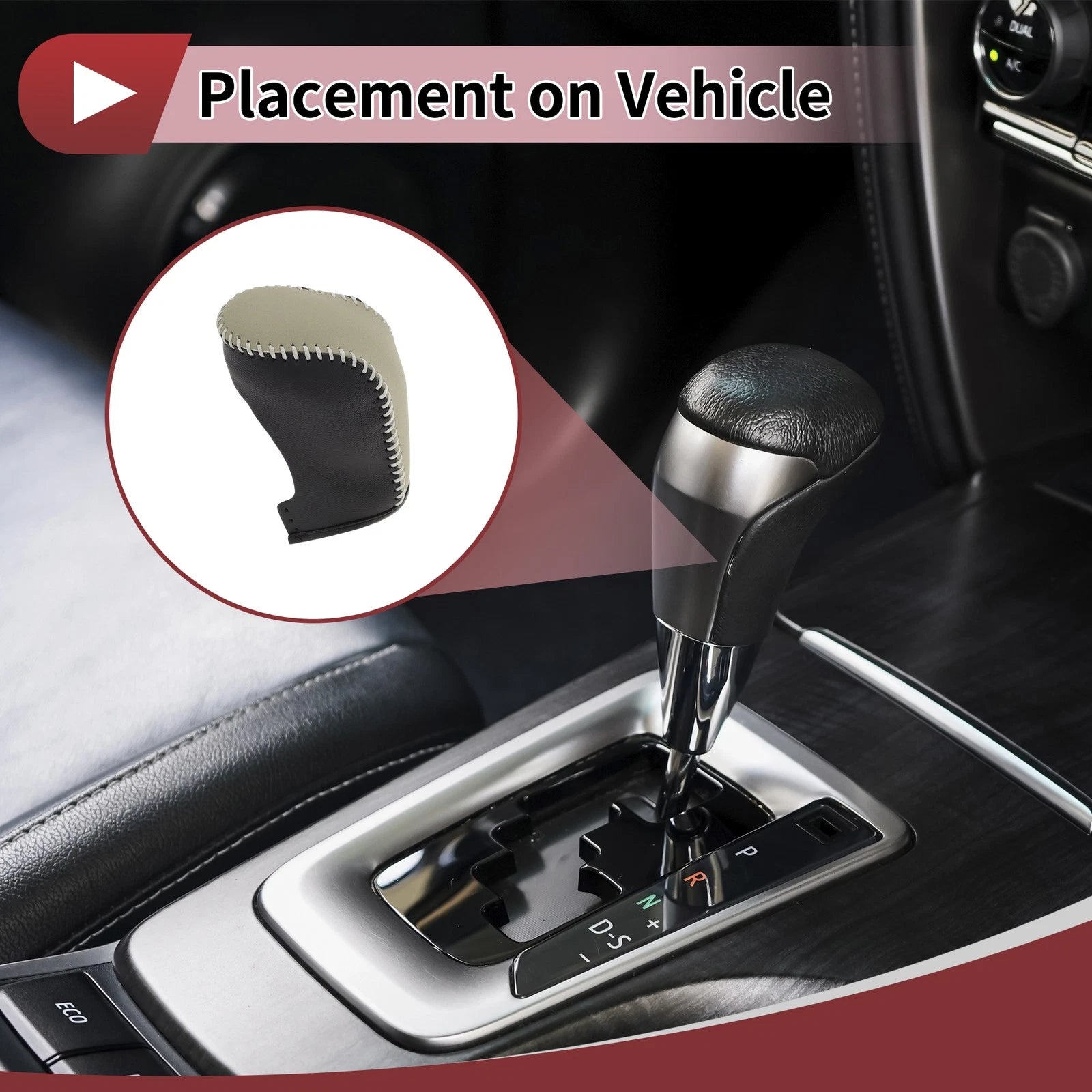 Gear Shift Knob Cover Replacement for Hyundai Sonata (2011–2014)