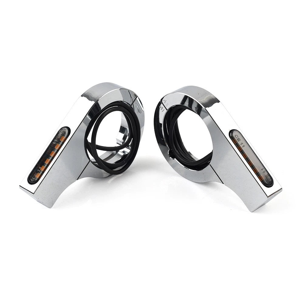 Chrome LED Turn Signal Indicator for Harley Touring Dyna