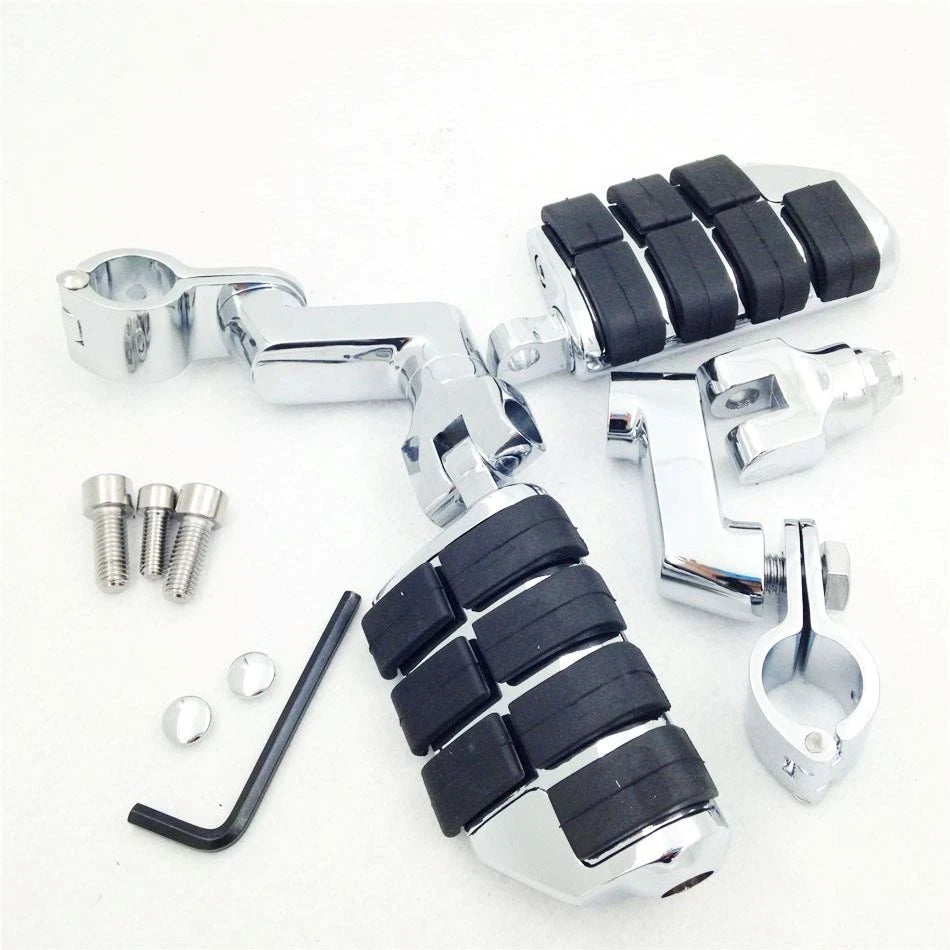 Chromed 1.5" Highway Clamps for Triumph Rocket 3 (2004–2023)