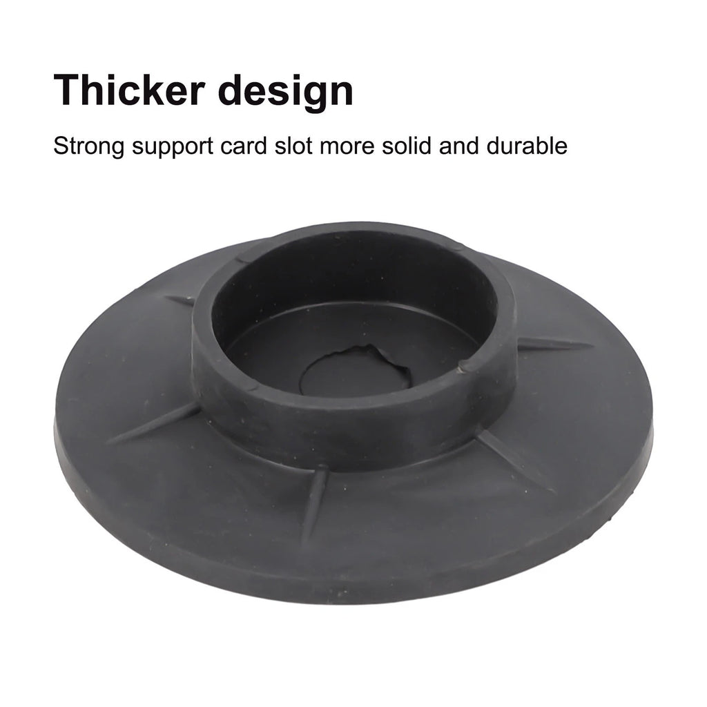 Anti-Vibration Feet Pads for Washing Machine (Black Rubber)