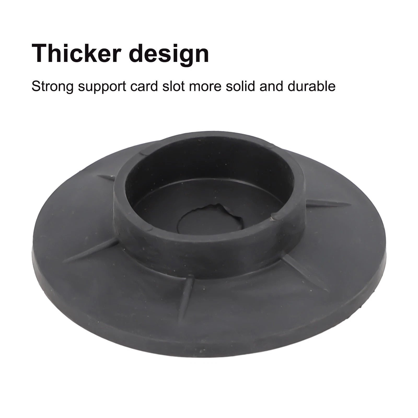Anti-Vibration Feet Pads for Washing Machine (Black Rubber)