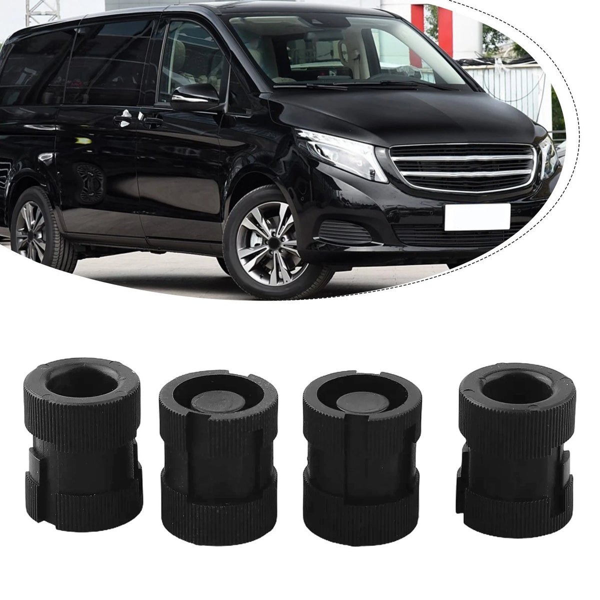 4x Noise Reduction Guide Blocks for Mercedes Vito V-Class W447 (2014–2023)