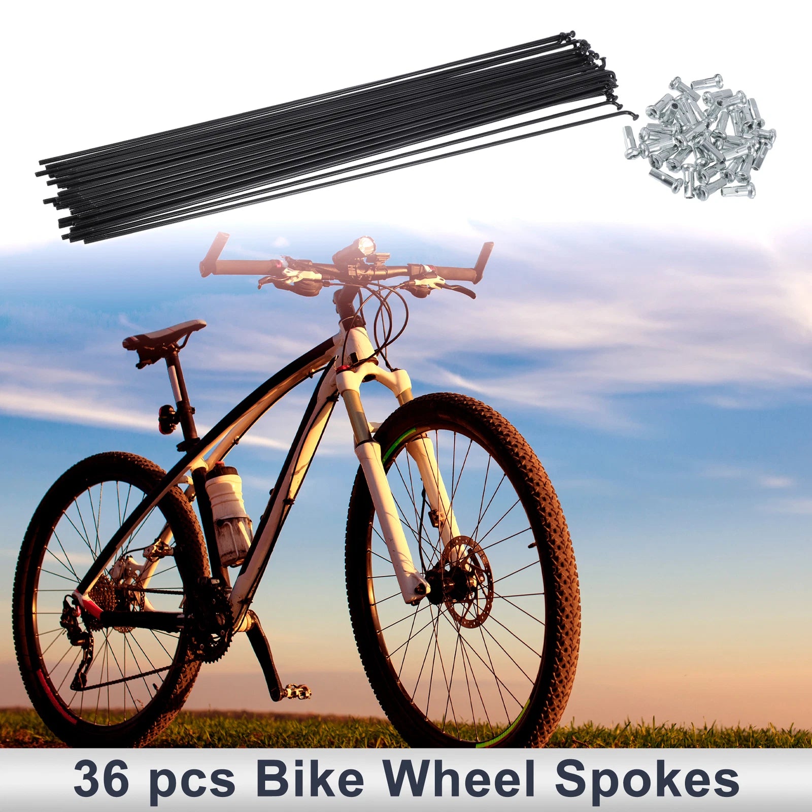 Bicycle Spokes Nipple 45 Steel Black Universal Replacement (2005–2015)