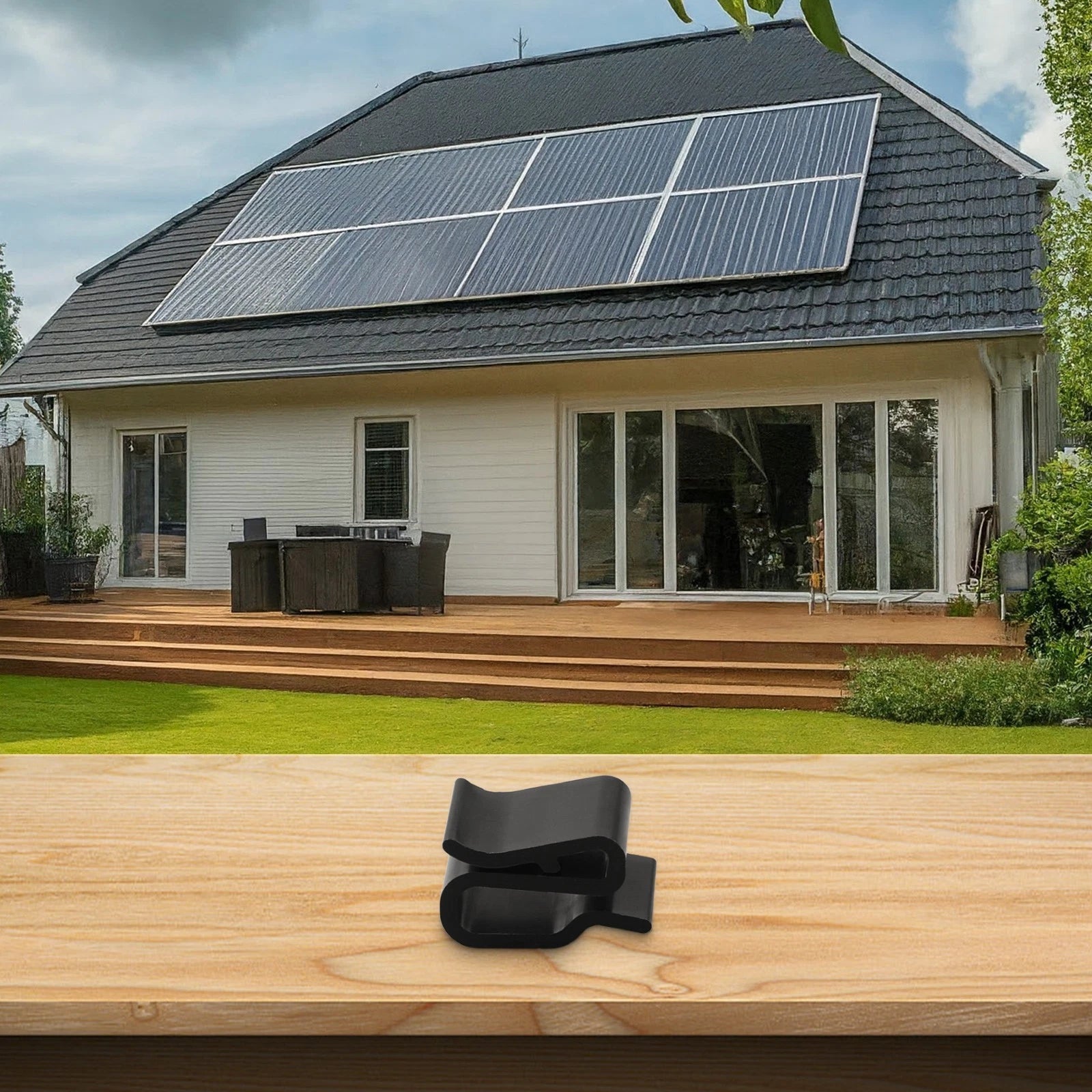 100 Pack Cable Management Clips for Solar Panel Wiring