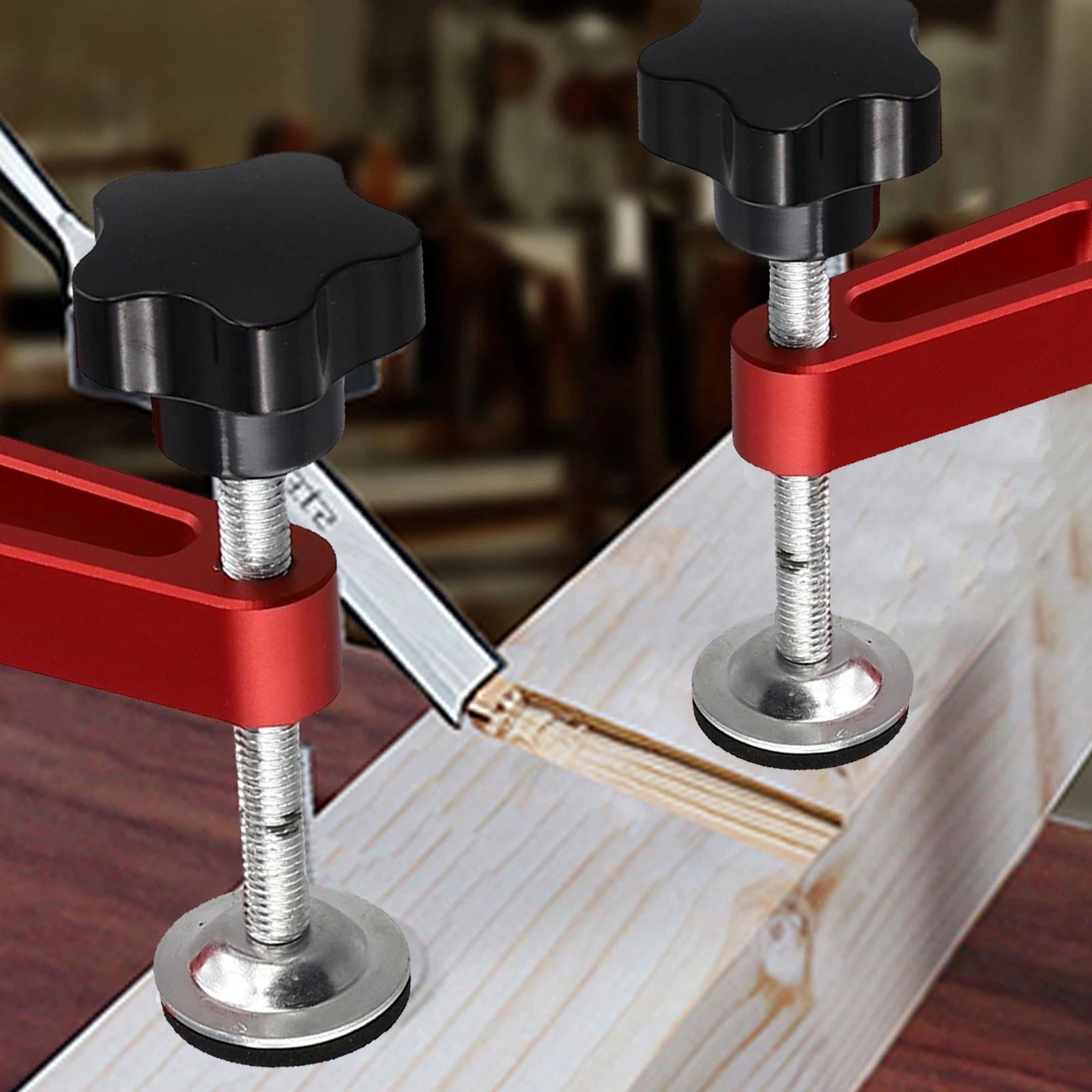 Quick and Efficient Benchtop Carpenter Hold Down Clamp (Aluminum)