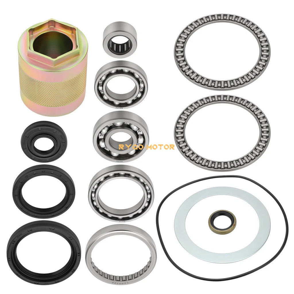 Front Differential Bearing Seal Kit with Nut Tool for Kawasaki Brute Force 650 750 (2005–2023)