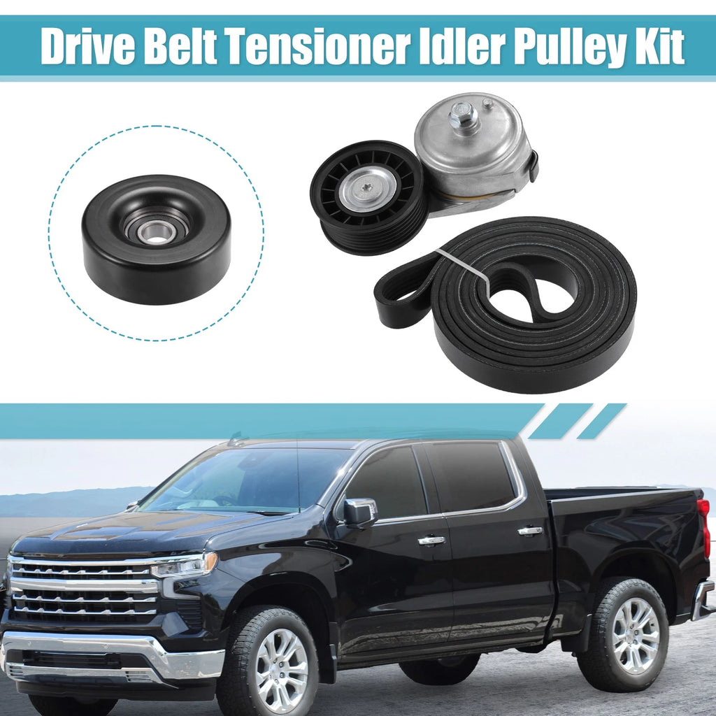 Drive Belt Tensioner Pulley Assembly Replacement for Chevrolet Express (2003–2015)