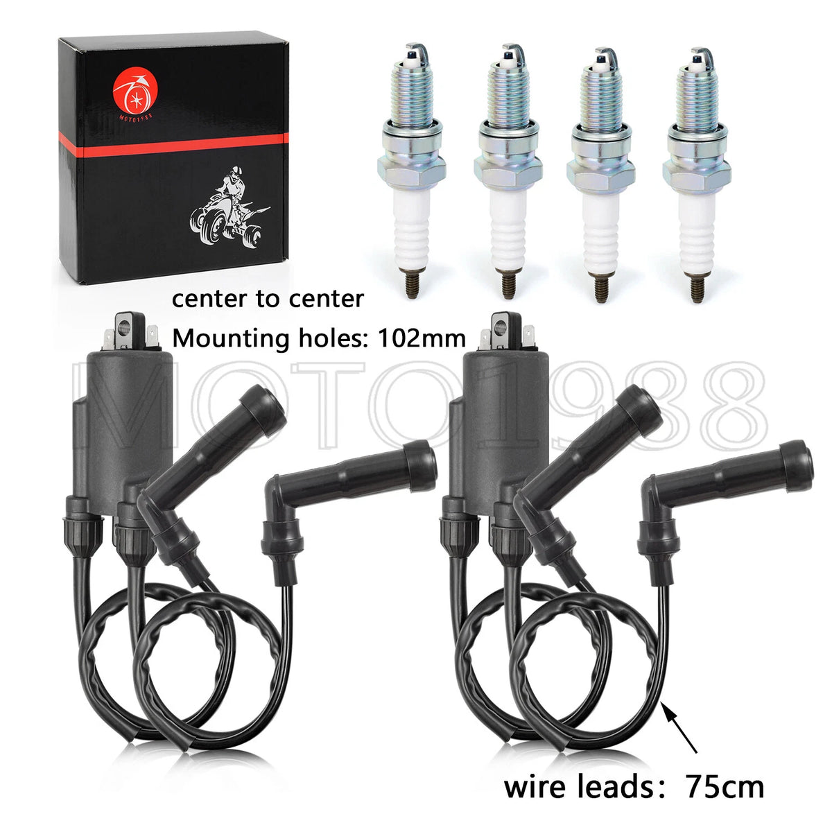 Ignition Coil & Spark Plug Set for Honda CB750C (1980–1982) 30500-422-003
