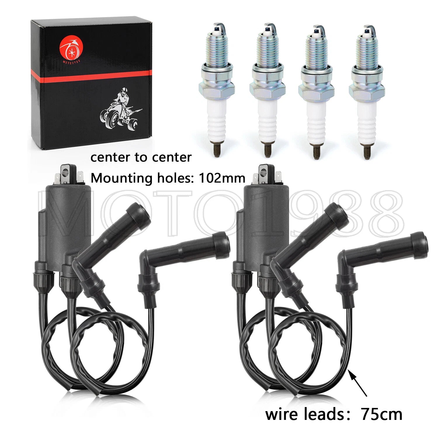 Ignition Coil & Spark Plug Set for Honda CB750C (1980–1982) 30500-422-003