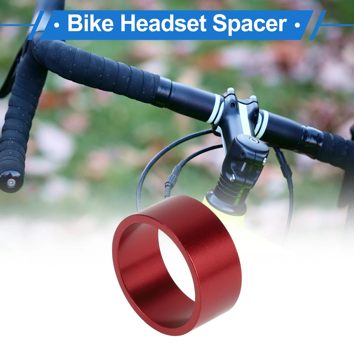 Bike Headset Spacer 15mm Front Fork for 1-1/8" Aluminum Alloy Stem (2000–2000)