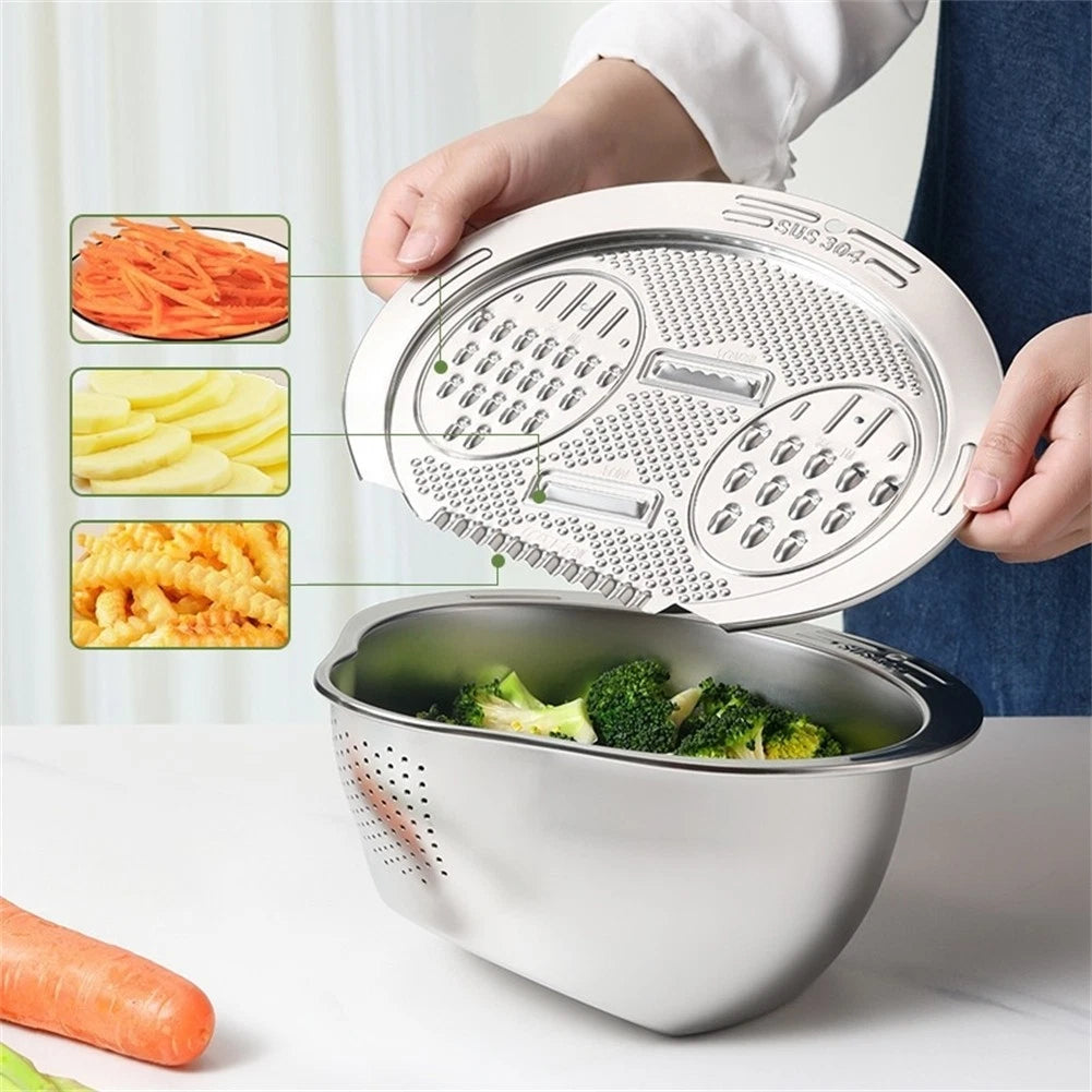 Multi-use Grater Lid for Food Preparation Kitchen Tool