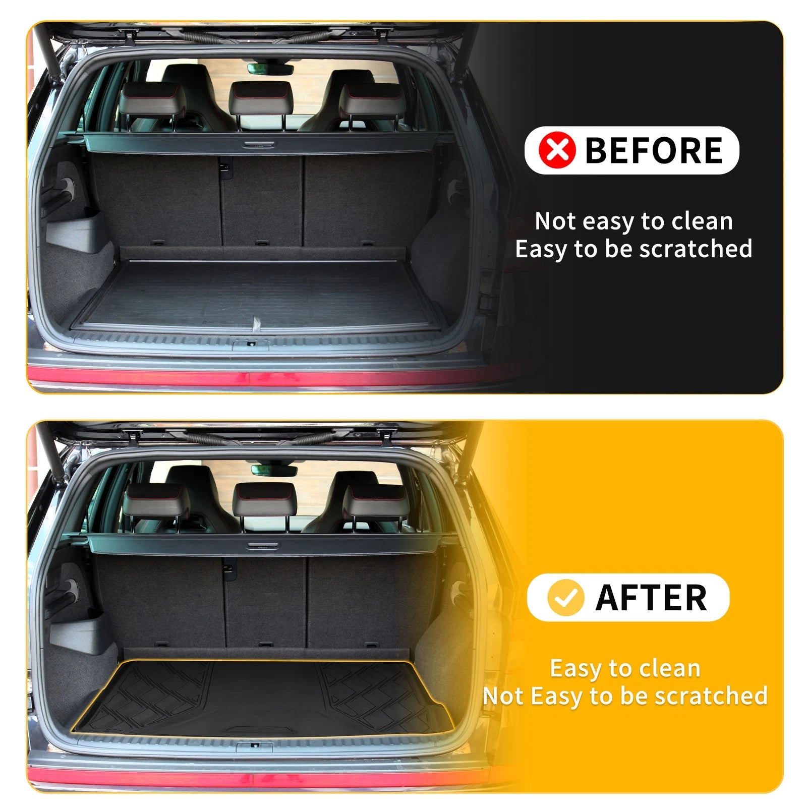 Cargo Liner Rear Trunk Mat Replacement for BMW X3 (2018–2024) TPE