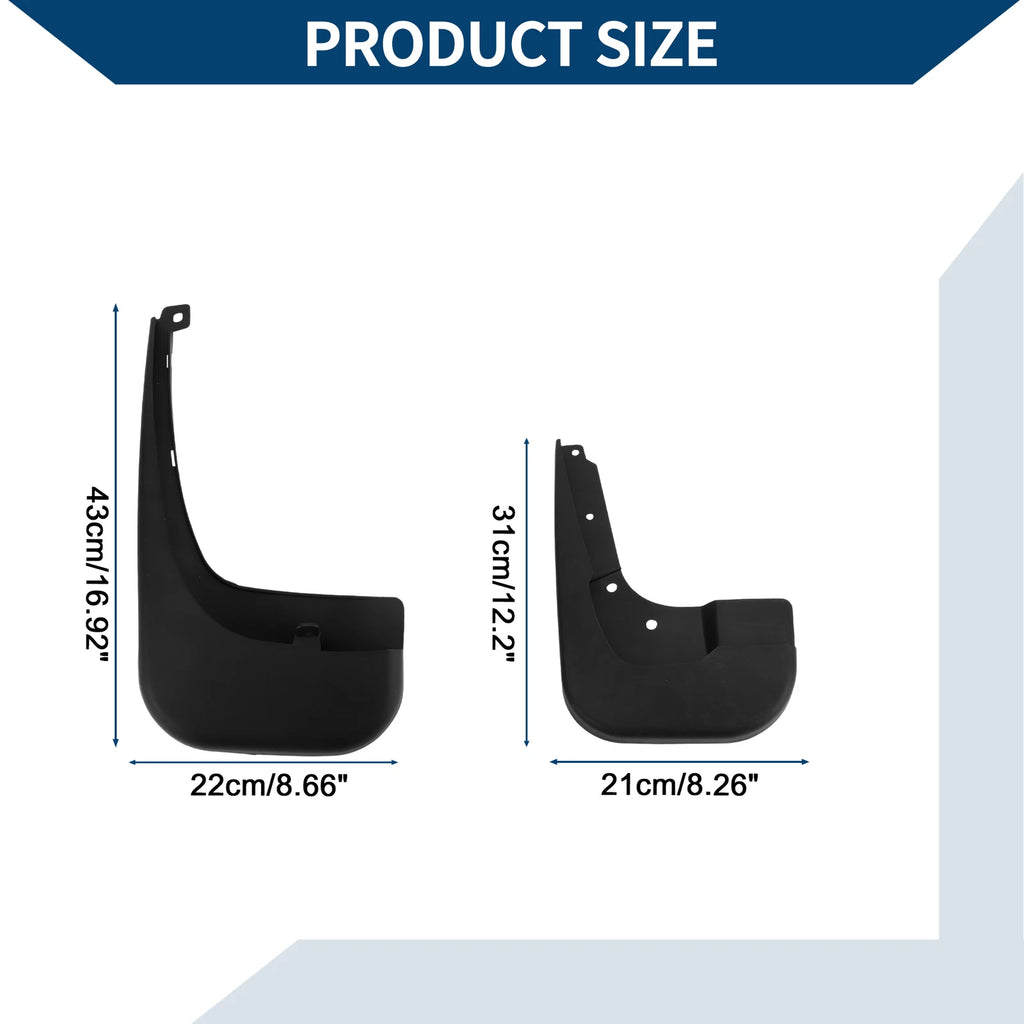 Mud Flaps Splash Guards for Mercedes-Benz V Class (2021–2023)