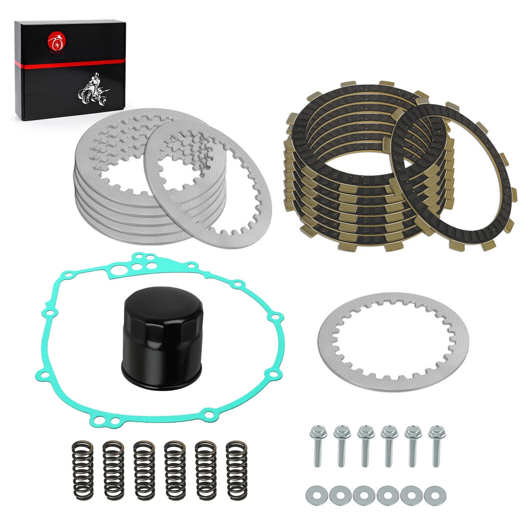 Clutch Steel Friction Plates Gasket Kit for Yamaha YZF-R6 (2003–2005), YZF-R6S (2006–2009)