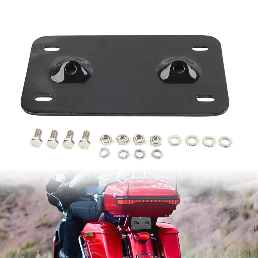 Laydown Layback License Plate Mounting Bracket For Harley Electra Glide FLHTC