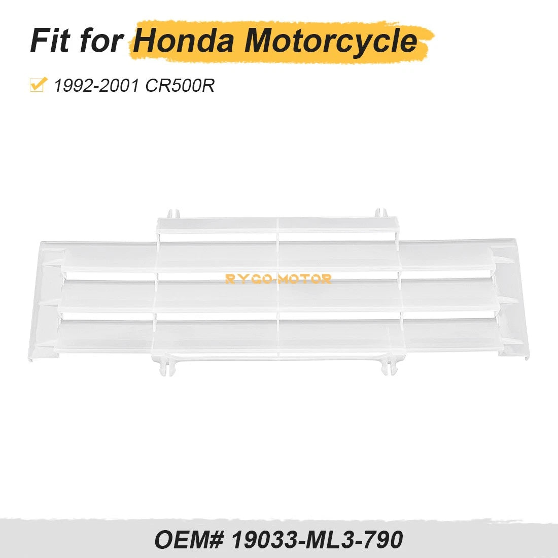 Radiator Grill Guard for Honda CR500R (1992–2001) LH/RH Louver 19033-ML3-790