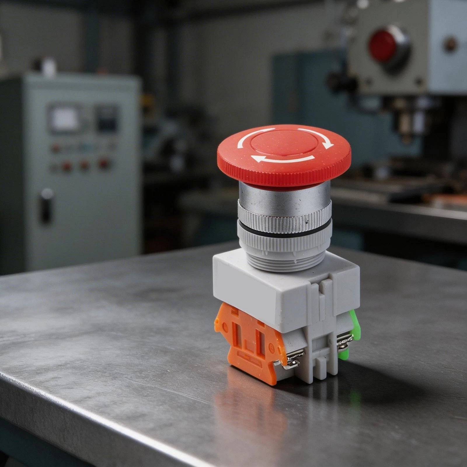 Exigent Stop Push Button Switch for LAY3711ZS (DPST 1NO 1NC)