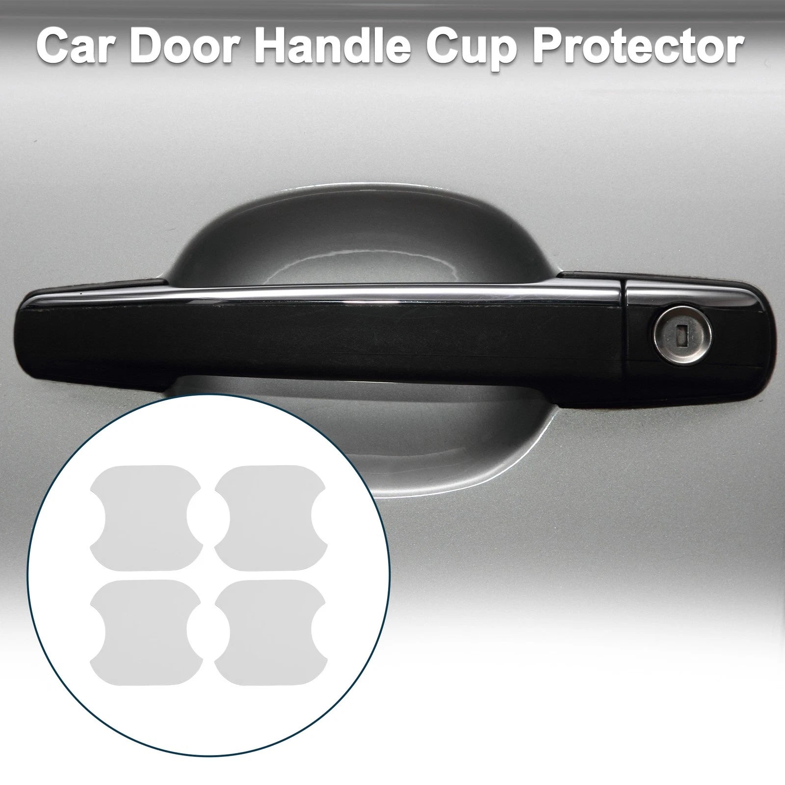 Car Door Handle Scratch Protector for Universal Vehicles (91x93mm)