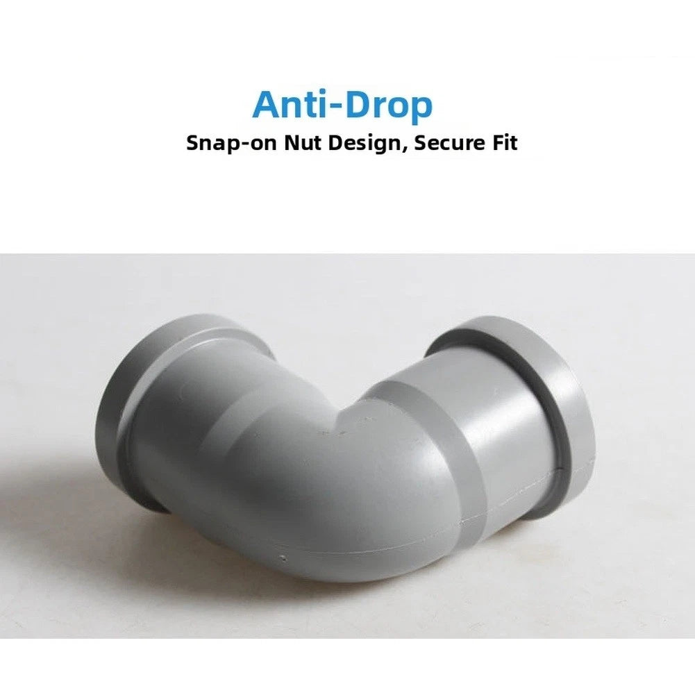 50mm Drainage Pipe Elbow 90° Bend Push Fit Tool Installation