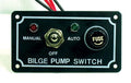 Bilge Pump Switch Panel with Fuse & LED Light for Boats (12V)