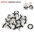 50 Pack Clips for Tesla Model X, Model S (9mm Hole)