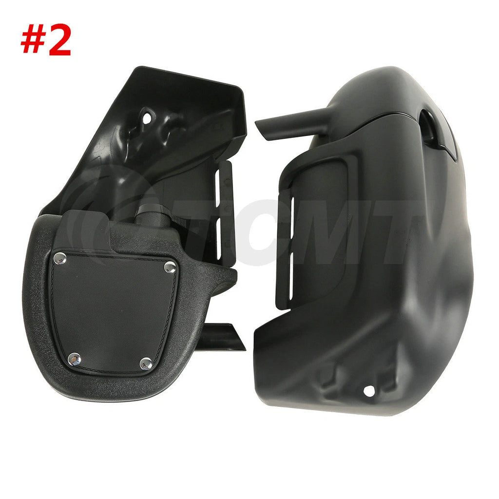Lower Vented Fairings with 6.5" Speaker Box Pods for Harley FLHT (1989–2013)