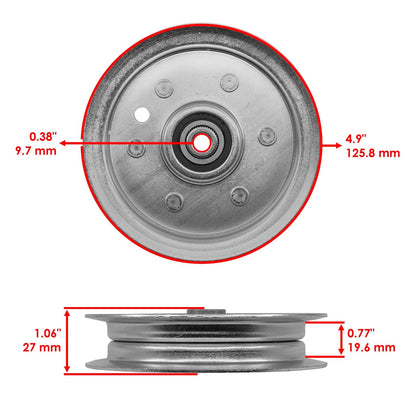 Deck Idler Pulley Replacement for Snapper LT16482 YT16483 (2005–2005)