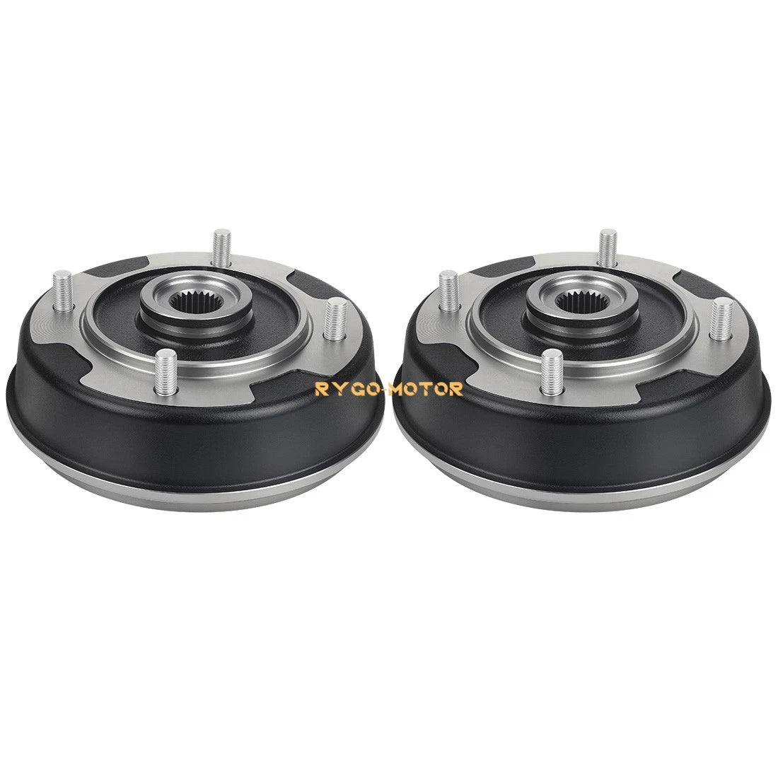 2x Rear Wheel Brake Drums for Kawasaki Mule 500 (1991–1995) KAF300 KAF300A KAF300B