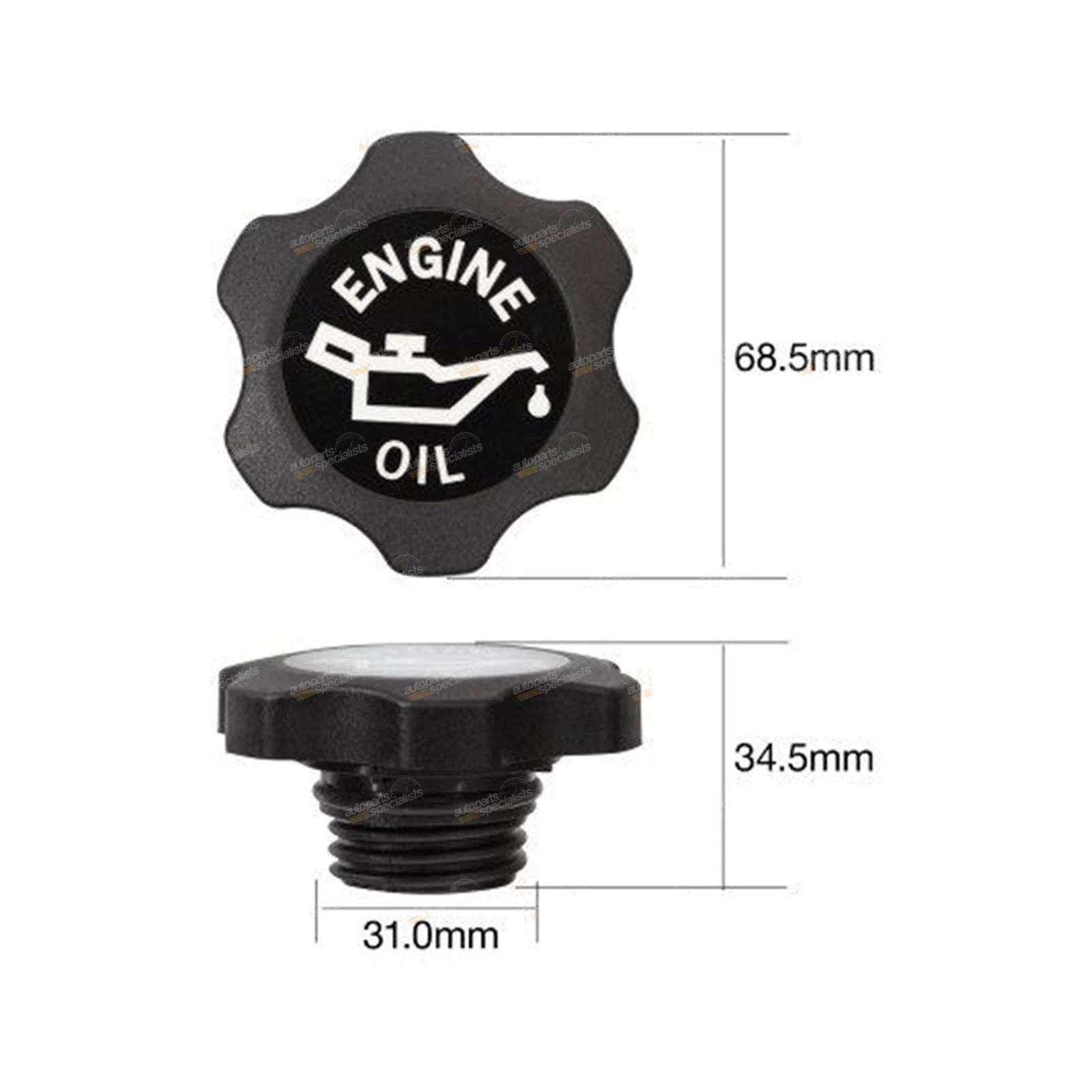 Engine Oil Cap for TOC527 (Tridon) for Various Makes Models