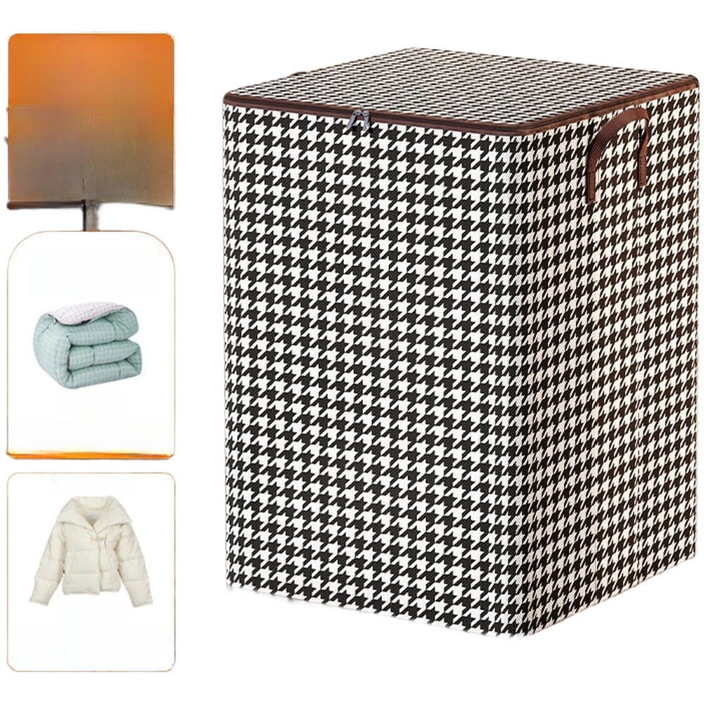 Nonwoven Foldable Storage Bag for Quilts Down Jackets Clothes (56x45x56cm)