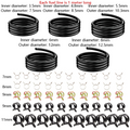 Fuel Hose Pack for (1 Meter, 5 Inner Diameters, 50 Clamps)