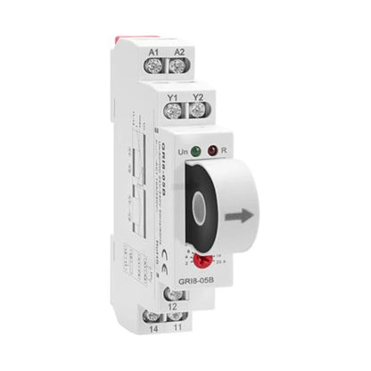 AC DC Current Relay 24V 240V for Motor Control with LED and DIN Rail Mount
