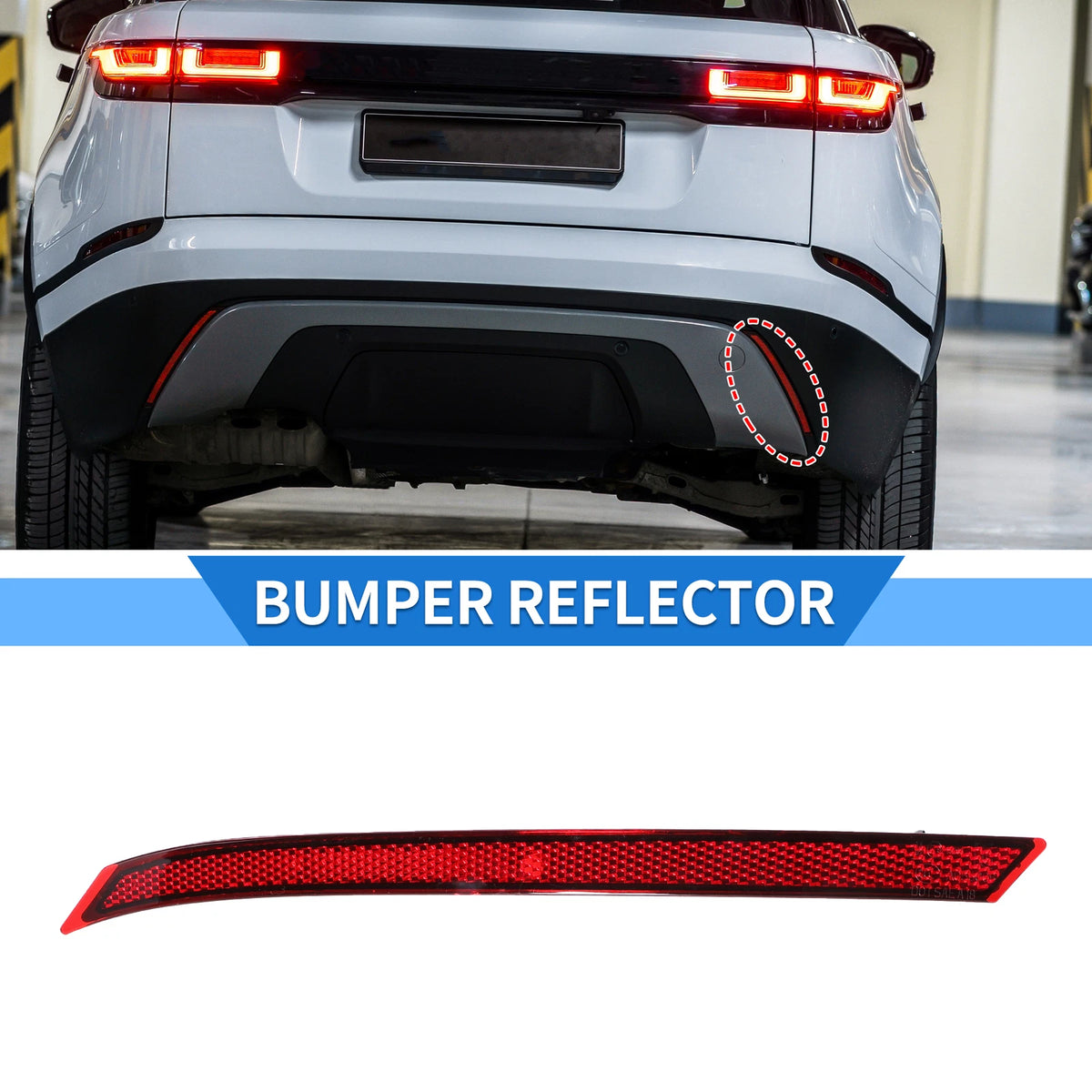 Rear Right Bumper Reflector No.LR093435 for Land Rover Range Rover Velar (2018–2023)